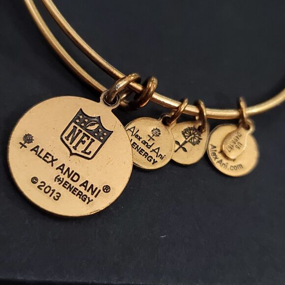 Alex and Ani Denver Broncos Logo Gold Charm Bracelet NFL - Picture 6 of 9